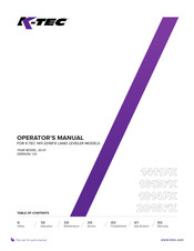 K-Tec 2016FX Operator's Manual