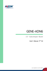 Asus AAEON GENE-ADN6 User Manual