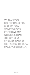Swarovski Optik tM 35+ Manual