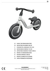 Hudora 10923 Instructions On Assembly And Use