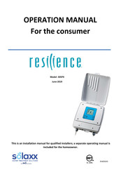Solaxx Resilience D 305PX Operation Manual