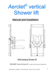 Economic Holland Aerolet vertical Shower lift Manual And Installation