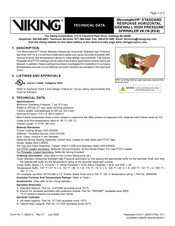 Viking MicromaticHP VK116 Technical Data Manual