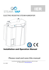 SteamOvap IER-17 Series Installation And Operation Manual