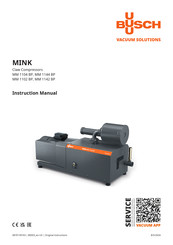 BUSCH MINK MM 1104 BP Instruction Manual
