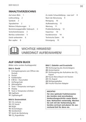 DS BIER MAXX Manual