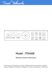 Duval Bathworks IT1A165E Instructions Manual
