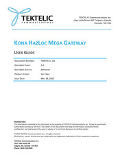 TEKTELIC Communications KONA HAZLOC MEGA User Manual