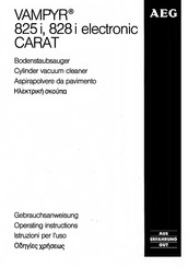 AEG VAMPYR 828i electronic CARAT Operating Instructions Manual