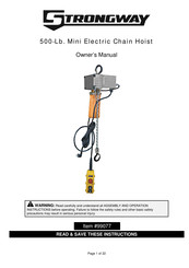 Strongway 99077 Owner's Manual