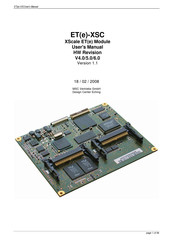 MSC ET-XSC User Manual