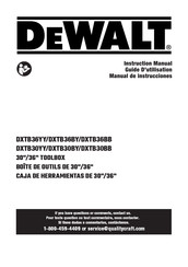 DeWalt DXTB36BB Instruction Manual