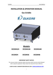 DUKER DCGMA48 Installation & Operation Manual