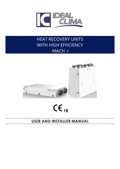 Ideal Clima MACH+ 360 horizontal User's And Installer's Manual