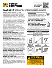 BE Power Equipment BE10500iT Quick Start Manual