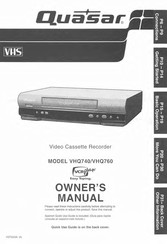 Panasonic Quasar VHQ760 Owner's Manual