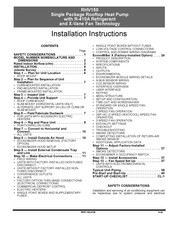 Carrier RHV150 Installation Instructions Manual