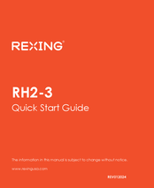 Rexing RH2-3 Quick Start Manual