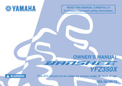 Yamaha YFZ350X Owner's Manual