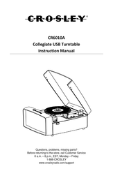 Crosley CR6010A Instruction Manual