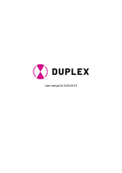 Duplex F2 User Manual