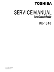 Toshiba KD-1040 Service Manual