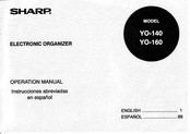 Sharp YO-140 Operation Manual