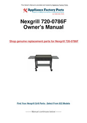 Nexgrill megamaster 720-0786F Owner's Manual