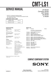 Sony HCD-LS1 - Compact Hi-fi Stereo System Service Manual