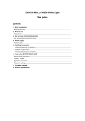 Zhiyun PL109 Instruction Manual