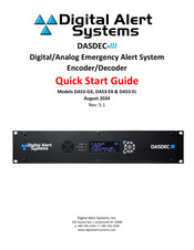 Digital Alert Systems DASDEC-III DAS3-EX Quick Start Manual