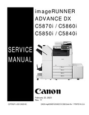 Canon imageRUNNER ADVANCE DX C5870i Service Manual