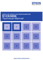 Epson S1C63808 Technical Manual