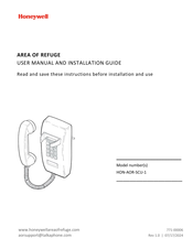 Honeywell HON-AOR-SCU-1 User Manual And Installation Manual