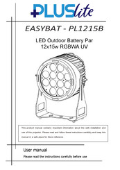 PLUSLITE EASYBAT-PL1215B User Manual