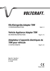 VOLTCRAFT 51 14 60 Operating Instructions Manual
