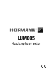 Hofmann LUM005 Quick Start Manual