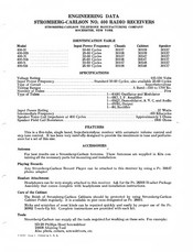 Stromberg-Carlson 400 Engineering Data