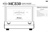 McIntosh MC830 Service Manual