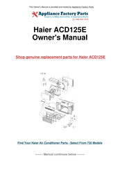 Amana ACD106R Owner's Manual