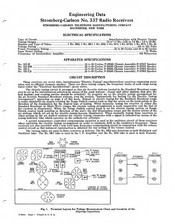 Stromberg-Carlson 337 Engineering Data