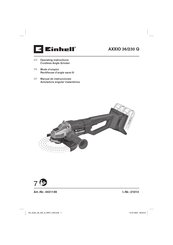 EINHELL AXXIO 36/230 Q Operating Instructions Manual