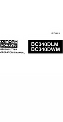 Zenoah BC340DWM Operator's Manual