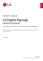 LG 105BM5P-B Owner's Manual