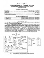 Stromberg-Carlson 345 Engineering Data