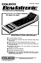 Coleco Bowlatronic 2015 Instruction Booklet