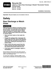 Toro 161-6845 Installation Instructions Manual