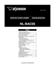 Zojirushi NL-BAC05 Operating Instructions Manual