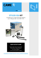 CAME STYLOS-S24 Quick Setup Manual