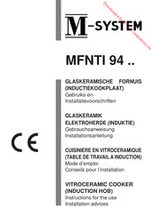 M-system MFNTI 94 Series Instructions For Use - Installation Advice